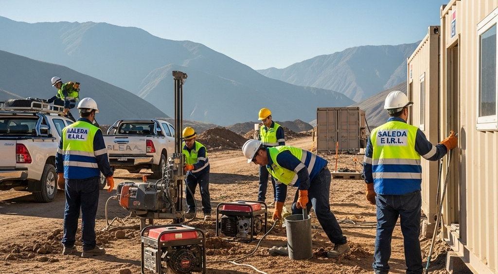 Apoyo logístico a la exploración minera